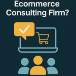 Digital workspace with analytics dashboards and eCommerce storefront on screen, representing eCommerce consulting services and systems integration.